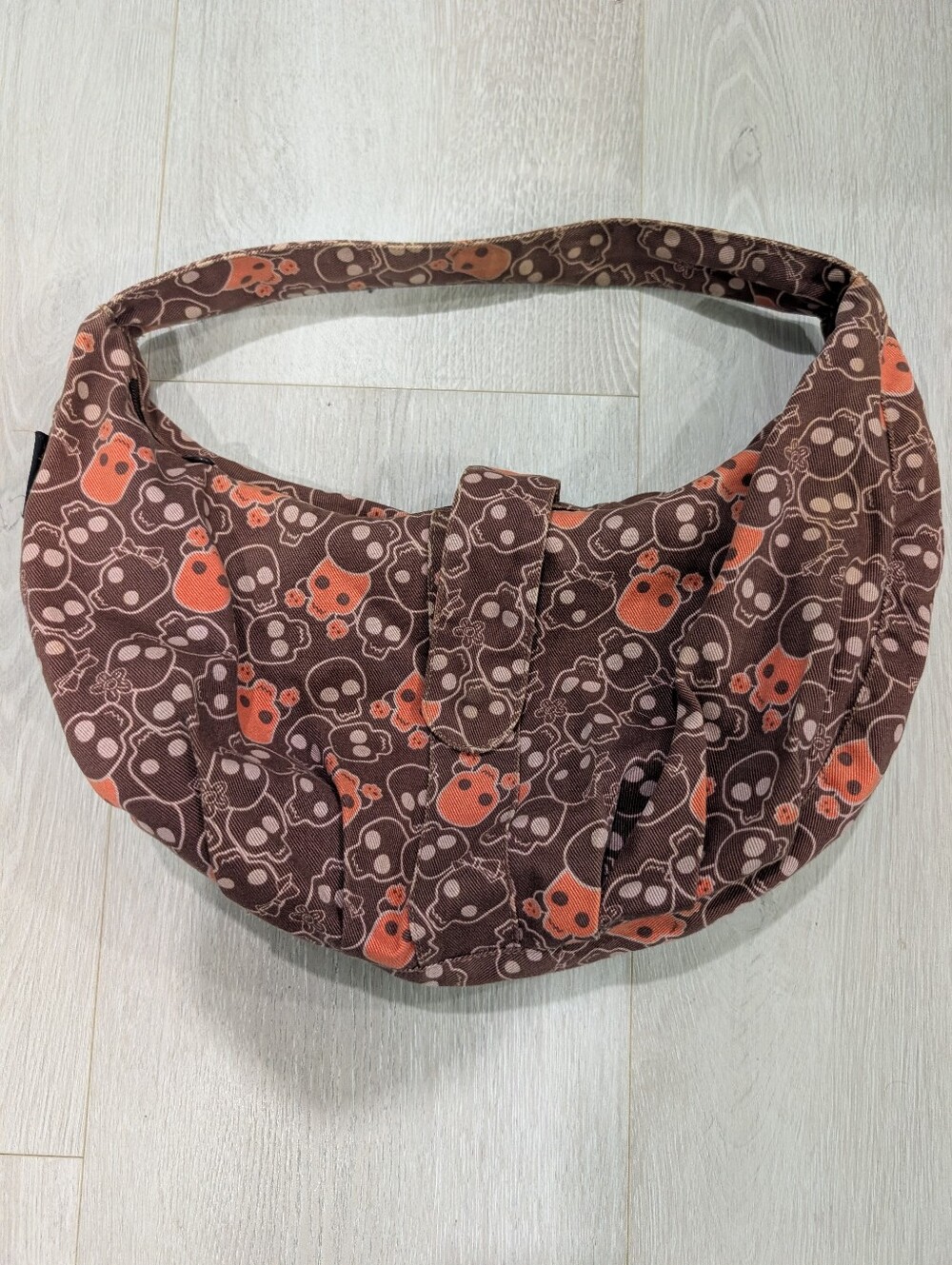 Vintage YakPak Cute Skull Mini Hobo Purse
